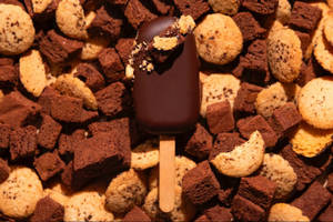 Chocolate Cookie Fudge Brownie Popsicle