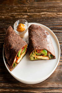 Paneer Tikka In Multigrain Wrap