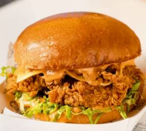 Tandoori zinger burger