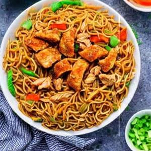 Chicken Bbq Round Noodles