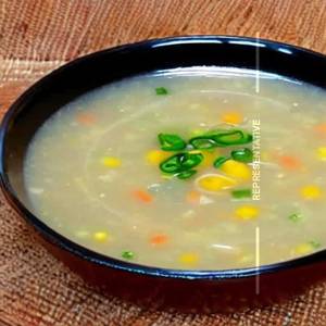 Veg sweet corn soup