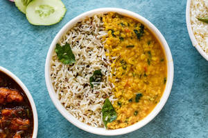 Jeera Rice With Dal Fry (Khichdi)