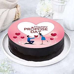 Happy Propose Day Theme Cake