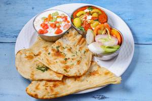 Mushroom Masala With Butter Naan