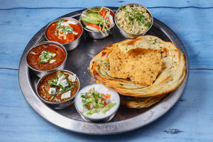 Paranth Thali with Rice