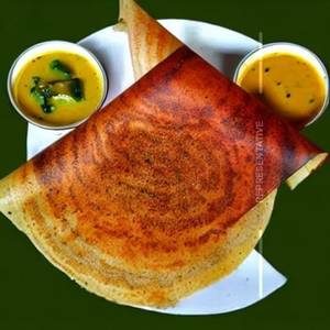Open Butter Masala Dosa
