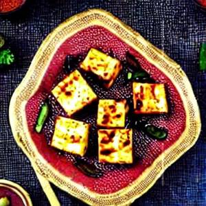 Paneer Dry in Barbecue Sauce
