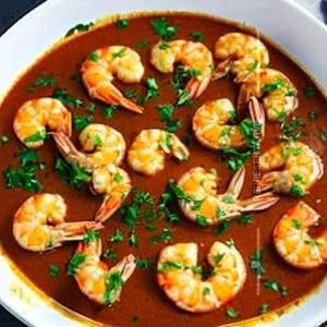 Butter Garlic Prawns  Gravy