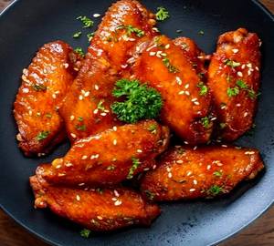 Spicy garlic chicken wings [4 pieces]