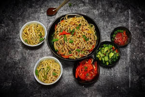 Veg Chilli Garlic Noodles