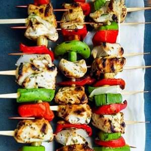 Sundried Tomato Pesto Chicken Skewers