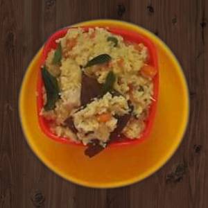 Rava kichadi(500ml) chutney(100ml)