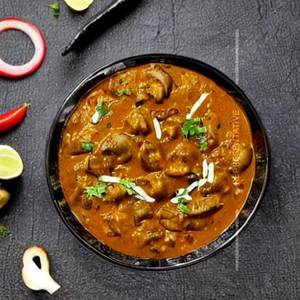 Mushroom matar mushroom masala