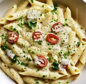 Egg Alfredo Pasta