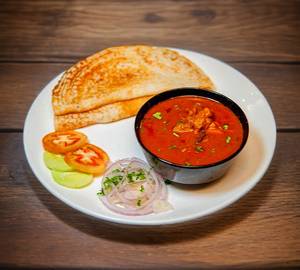 2 Onion Dosa With Chicken Curry [250Ml]
