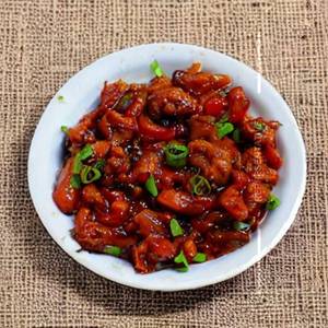 Fried Button Mushroom Chilli [Dry]