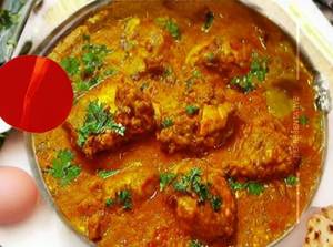 Egg Chicken Tadka