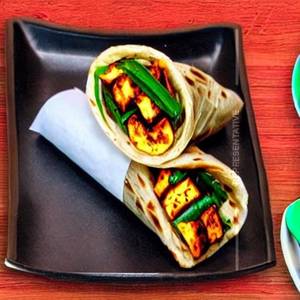 Paneer spicy frankie              