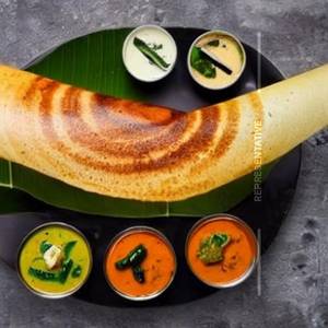 Open Butter Masala Dosa