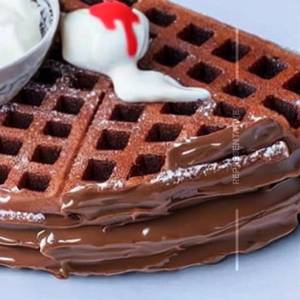 Nutella overload waffle                                                                                                                                           