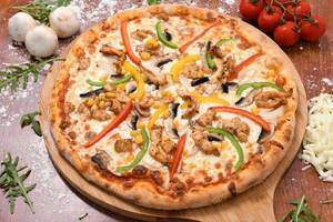 Chicken Schezwan Pizza