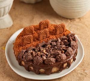 Half-N-Half Nutella Ferrero & Lotus Biscoff Cheesecake Small