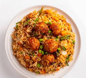 Rice with manchurian 