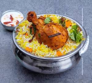 Chicken dum biryani handi