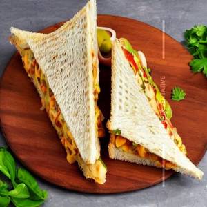 Western club veg cheese sandwich