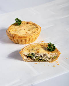 Mushroom Broccoli Quiche