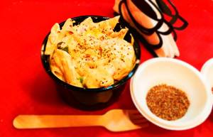 Chicken creamy white penne pasta