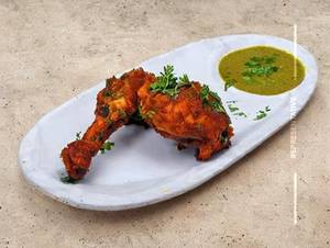 Chicken Afghani Leg (Roasted) (Plate)