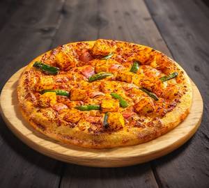 Double Loaded Paneer And Capsicum Pizza