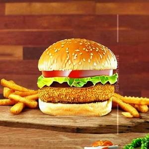 Cheesy chicken burger