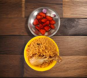 Chicken biriyani+Chilli Chicken( 5pcs)