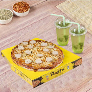 Large Chicken Sausage Pizza Party +free Mojito