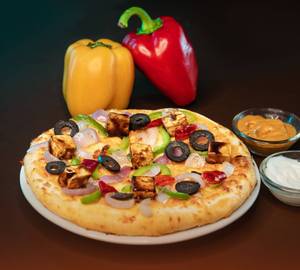 Barbeque paneer pizza