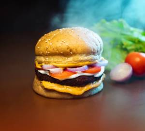 Barbeque chicken tikki burger