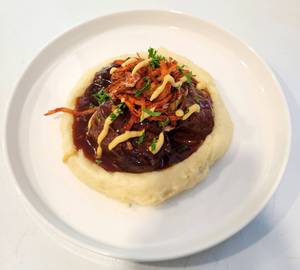 Slow-Cooked Pork In Bbq Glaze Tender