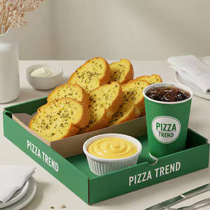 1 Stuff Garlic Bread with Chesse Dip and Coke Soft Beverage [250 ml]