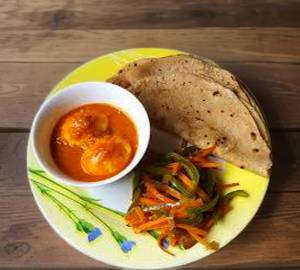 Egg curry with chapati