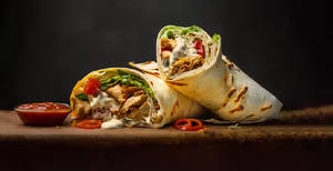 Afghani paneer tikka roll