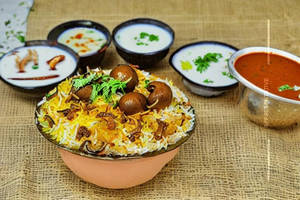 Hyderabad Spl Mushroom Biryani
