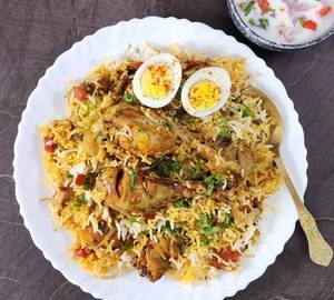 Dum Egg Chicken Biryani