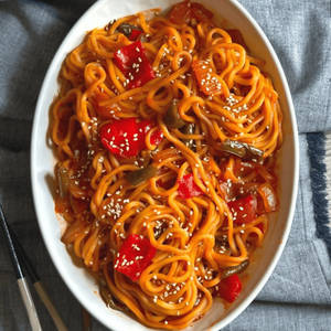 Veg Sweet & Sour With Noodles