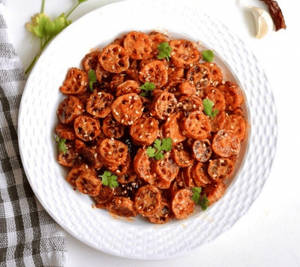 Crispy Honey Lotus Stem