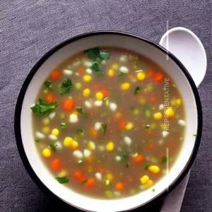 Vegetable Sweet Corn Soup 