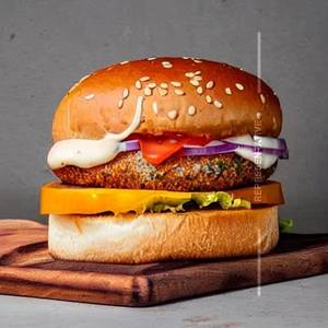 Creamy Pepper Chaap Burger