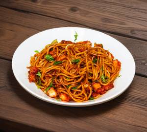 Burnt garlice chicken noodles