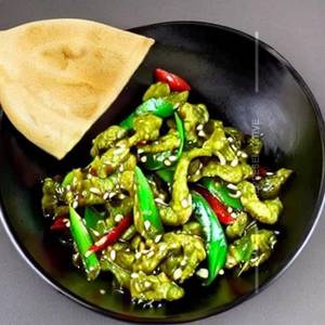 Asian Green Tossed In Chilli Garlic Sauce Vegetarian